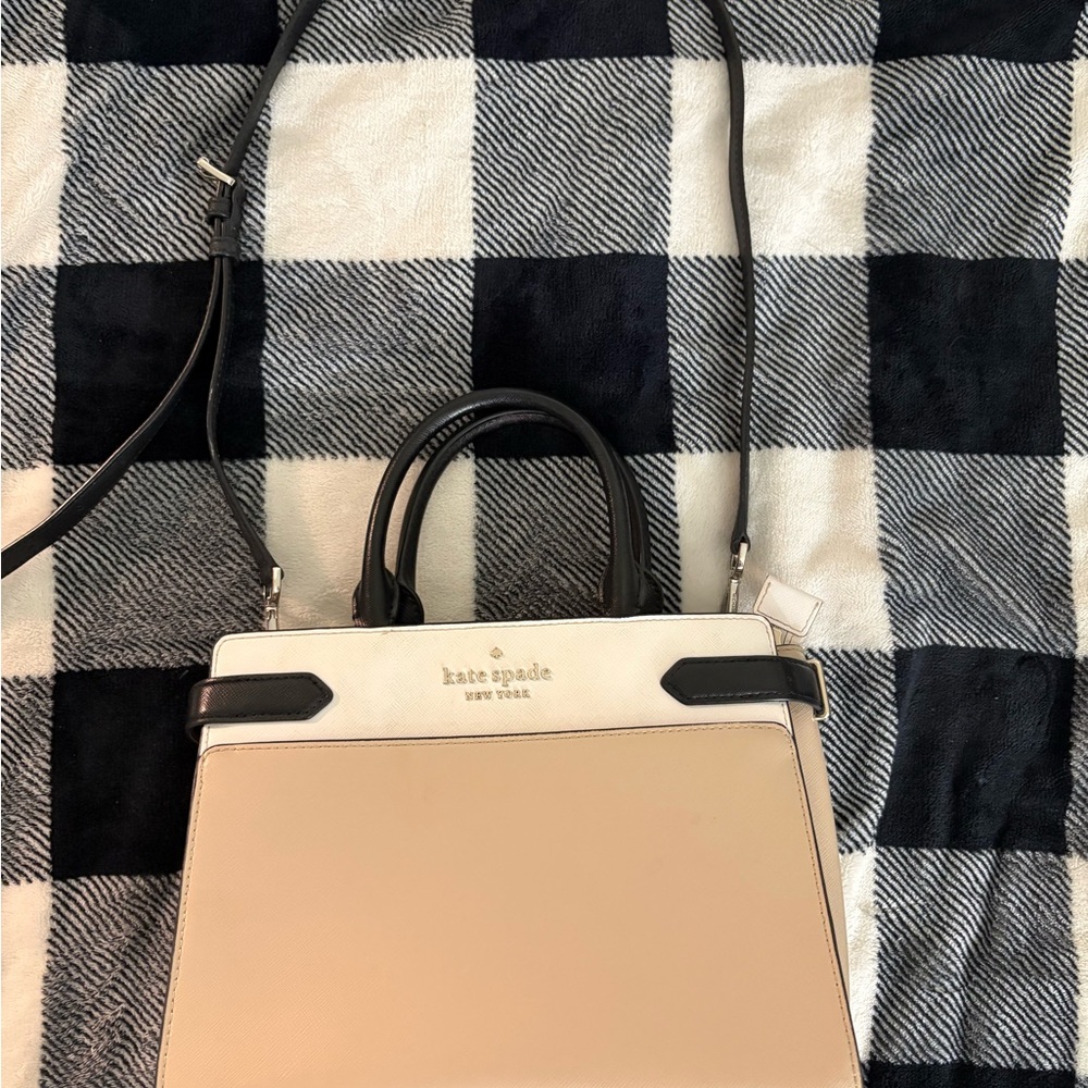 Kate Spade Tan and Black Satchel